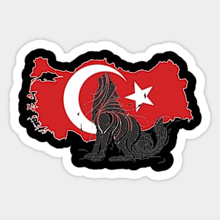 Wolf Country Turkish Sticker